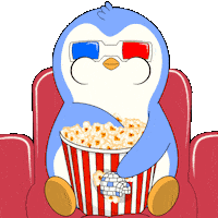 Netflix Popcorn Sticker by Pudgy Penguins