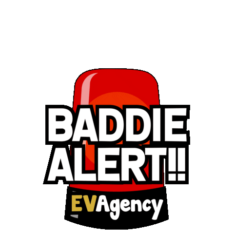 Models Alarm Sticker by EV Agency, LLC