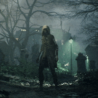 Sharkmob hello halloween bye wave GIF