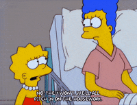 sick marge simpson GIF