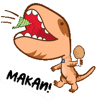 Shocked Food Porn Sticker by Trapo Malaysia