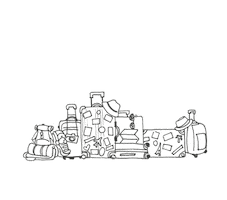 littlemissun sticker travel airport viaggio Sticker