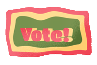 Red White Blue Vote Sticker