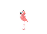 Wedding Flamingo Sticker by Tambu Klavye
