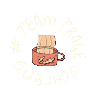 Team Trage Ochtend Sticker by Lauranne leest