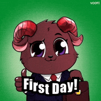 First Day Good Job GIF