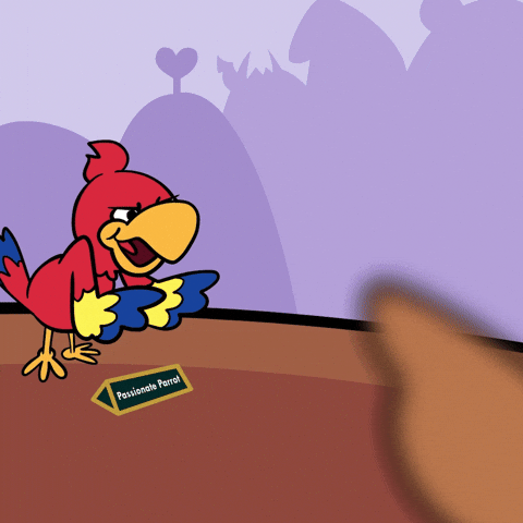 VeeFriends giphyupload veefriends parrot conference GIF