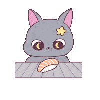 Hungry Japan Sticker by Mira & Ink