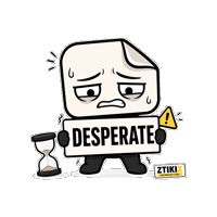 ztikix reaction worried anxious desperate Sticker
