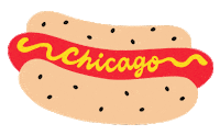 Hot Dog Hat Sticker by AliceandWonder