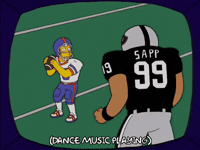 Lets Go Football GIF by The Simpsons