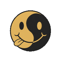 Happy Yin Yang Sticker