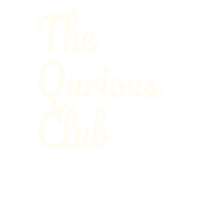 byquanna logo club curious the qurious club Sticker