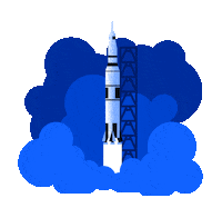 Lift Off Space Sticker by IBM