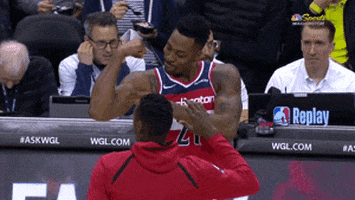 dwight howard handshake GIF by NBA