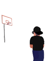 Basketball Player Sticker