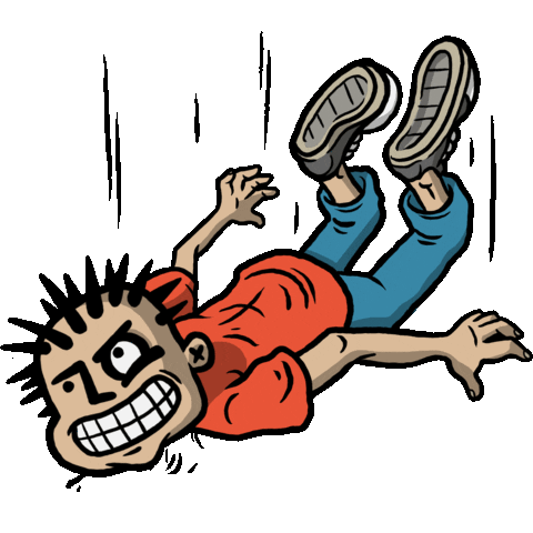Punk Rock Falling Sticker by mxpx