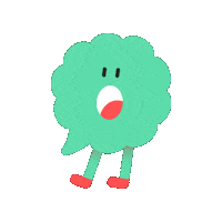 ohochat reaction wow green surprise Sticker