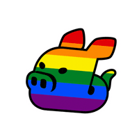 Gay Bear Sticker by Schwule Sau Hannover