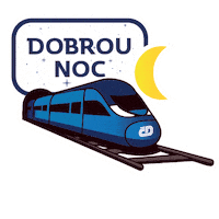 Train Noc Sticker by České dráhy