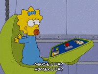 looking maggie simpson GIF
