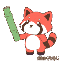 Red Panda Omg Sticker