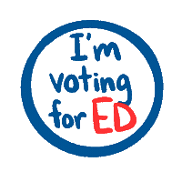 I Vote Election 2020 Sticker by Ed Markey