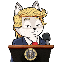 Donald Trump Sticker by Raposa Coffee