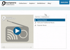 music genres radio GIF by Europeana