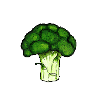 billiejusticethomson broccoli broc bjt Sticker