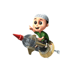 visinemapictures animation lets go rocket ayo Sticker