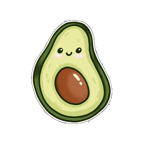 Fruit Avocado Sticker