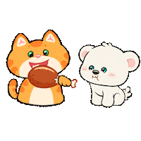 Hungry Cat Sticker by UpStudiosWorld