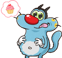 Cartoon Olivia Sticker by Oggy and the Cockroaches