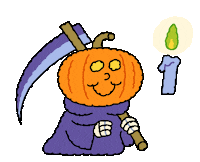 Grim Reaper Halloween Sticker by stapod