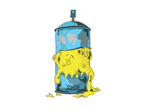 Ovej0 giphyupload art spray lata Sticker