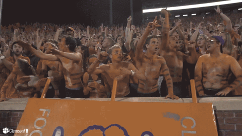 clemsontigers giphyupload clemson clemsontigers death valley GIF