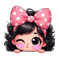 Girl Lacinho Sticker