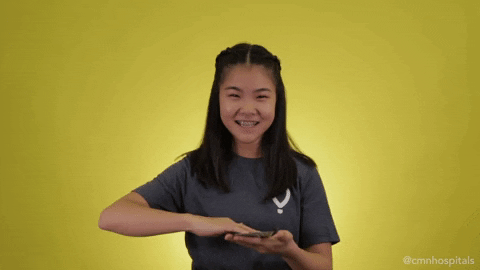 Make It Rain Girl GIF by Children's Miracle Network Hospitals