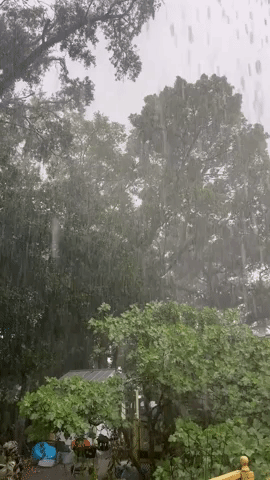 Heavy Rain Lashes Florida Coastline Amid Severe Thunderstorm Warning