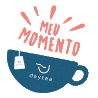 Daytea frio cha calma caneca Sticker
