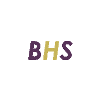 purple and gold Sticker by Booker High School