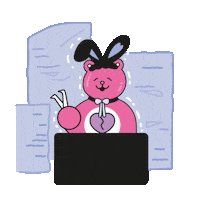 Angry Pink Sticker by 잇츠스킨