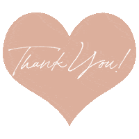Heart Thank You Sticker