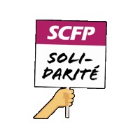 Union Solidarity Sticker by CUPE SCFP