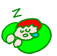 Tired Good Night Sticker by maitoparta