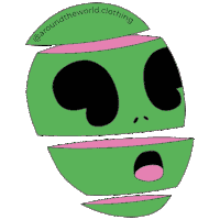 AroundTheWorldClothing alien aliens atw aroundtheworld Sticker
