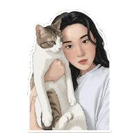 Sticker Cute Cat Sticker