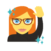 designedbymaryann hello hi hey waving Sticker