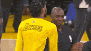los angeles lakers hug GIF by NBA